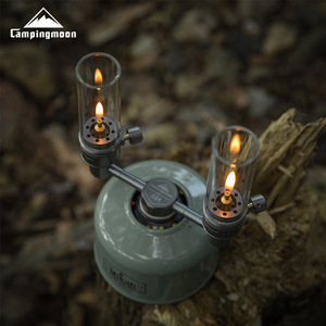 Lampe à gaz sans mèche <span class=keywords><strong>Kerman</strong></span> T-1D, lanterne de tente à gazification, lampe de camping à cylindre droit, effet bougie - Product Image 2