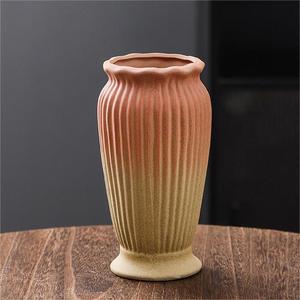 Vintage <b>Retro</b> Wabi Sabi Light Luxury Ceramic Vase With Hydroponic Function for Living Room Fresh Flower Display Home <b>Decor</b> - Product Image 6