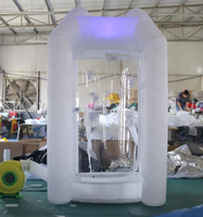 Cube gonflable pour jeu d'argent, avec lumière LED, nouveau prix d'usine,