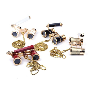 <span class=keywords><strong>Binocolo</strong></span> Telescopico per Teatro con Ingrandimento 3X, in Titanio, Stile <span class=keywords><strong>Vintage</strong></span>, con Manico e Catena per Donne - Product Image 1