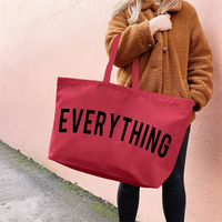 Sac fourre-tout en toile personnalisable, grand format, en coton, résistant à l'eau, couleur unie, pour le transport de tout, vente en gros