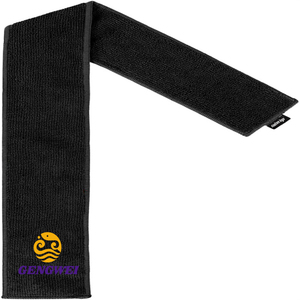 Logo personnalisé noir blanc Football Streamer serviette mince sport serviette sèche mains Football accessoires - Product Image 4