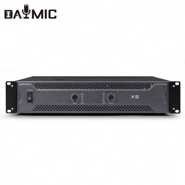 2U 2*600W X6 Pure Rear Soundking Power Amplifier Cabinet Professional for Karaoke, Stage Performance, Bar, KTV