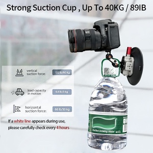 Soporte de cámara con ventosa de 6 pulgadas para grabación de video en la carrocería del coche o cualquier superficie lisa, compatible con cámaras de acción y DSLR - Product Image 3
