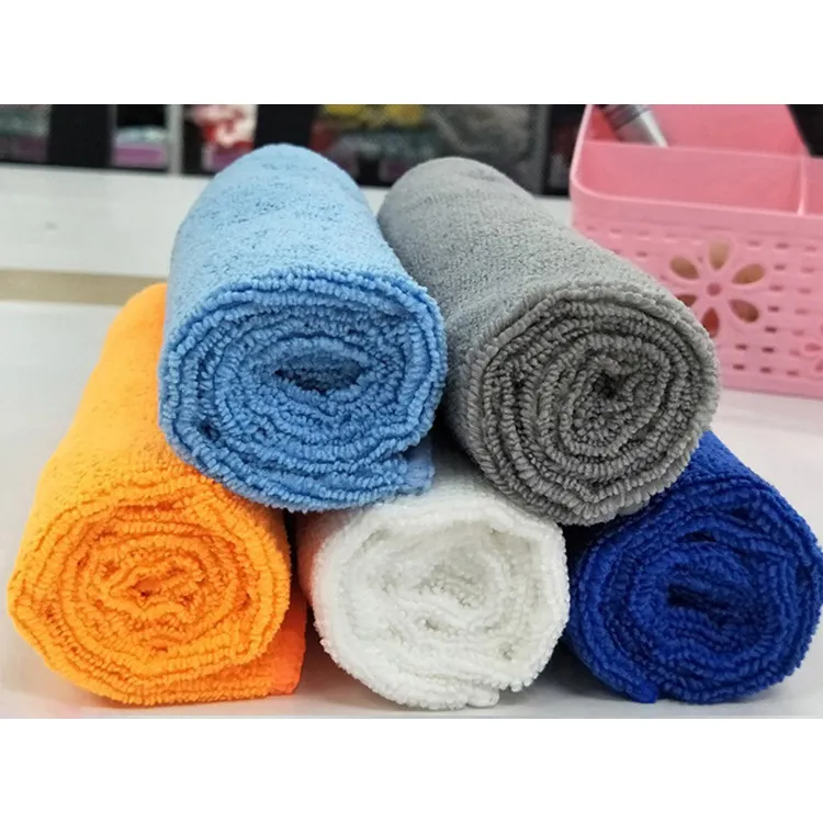 Car Wash Microfiber Car Small Square 40*40 Thickened Absorbent Car Towel Rag Cleaning Tool Supplies