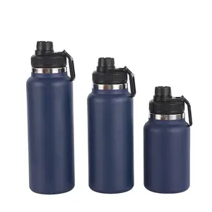 Double Wall Insulated Wide Mouth Water Bottle Kids 12oz Stainless Steel Toddler Vacuum Insulated Water Bottles With Spout Lid