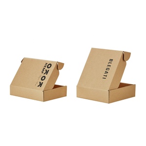ECO-Friendly Recyclable E Flute Kraft Paper Material Luxury Custom Printing Shipping Mailers Box Packaging Apparel Clothing