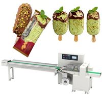 Machine d'emballage pour sucettes glacées, glaces, sandwichs, biscuits, fruits - Facile à utiliser, fonction de collage, semi-automatique