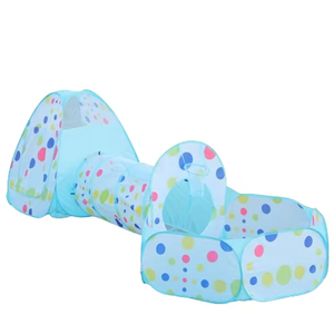 <span class=keywords><strong>Prix</strong></span> usine taches colorées enfants Pop up tente Portable Camping jouer tente avec tunnel pour enfants soirée pyjama - Product Image 2