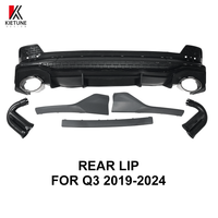 Diffuseur de pare-chocs arrière de voiture noir brillant de haute qualité RSQ3, style RS Sportback pour Audi Q3 2020+, accessoires de kit carrosserie