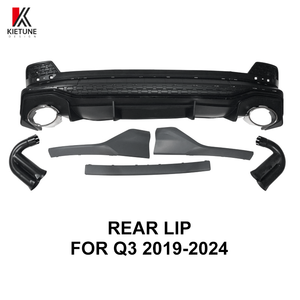 Diffuseur de pare-chocs arrière de voiture noir brillant de haute qualité RSQ3, style RS Sportback pour <span class=keywords><strong>Audi</strong></span> <span class=keywords><strong>Q3</strong></span> 2020+, accessoires de kit carrosserie - Product Image 2