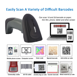 Lettore di Codici a Barre 2D Wireless Antishock, Scanner Industriale Portatile Robusto per Magazzino, Logistica, Settore Medicale - Product Image 2