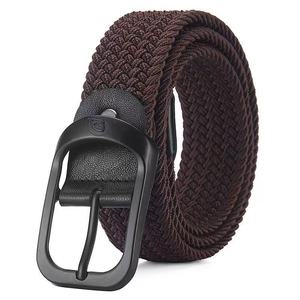Ceintures de travail décontractées en nylon pour hommes, 3,4 cm, élastiques, tressées, extensibles, en maille, pour le golf, avec boucle ardillon en alliage – Vente en gros - Product Image 2