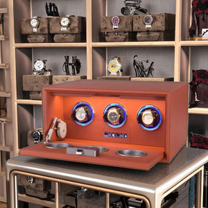 กล่องหมุนนาฬิกาอัตโนมัติ รุ่นฮาร์ดแวร์ซีรีส์ สำหรับนาฬิกาหรู คุณภาพสูงระดับมืออาชีพ เงียบ ป้องกันแม่เหล็ก - Product Image 4