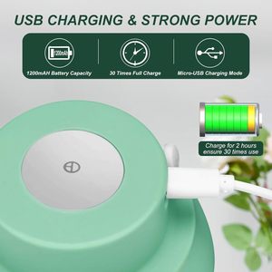 Utensilios de Cocina en Oferta, Prensa de Ajo Automática Multifuncional Ecológica, Rebanador de Alimentos, Triturador de Carne, Mini Picadora Eléctrica Inalámbrica USB - Product Image 2