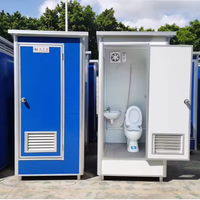 Toilettes mobiles préfabriquées écologiques au design moderne avec structure en panneaux sandwich et acier pour sites touristiques, parcs sportifs et écoles