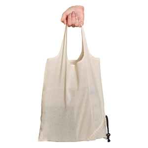 Bolsa de tela tipo chaleco reutilizable ecológica al por mayor con logotipo personalizado impreso, patrón de letras, larga, para supermercado y regalo - Product Image 1