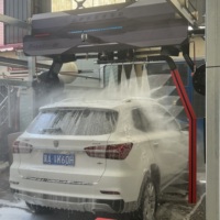 Machine de lavage de voitures automatique sans contact, commerciale, autonome, avec sécheuse et paiement par carte pour station-service