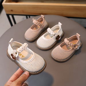 Wholesale Children's Knitting Hollow Out Princess Footwear Girls' <b>Shoes</b> <b>Soft</b> Soled Korean Princess <b>Shoes</b> - Product Image 1