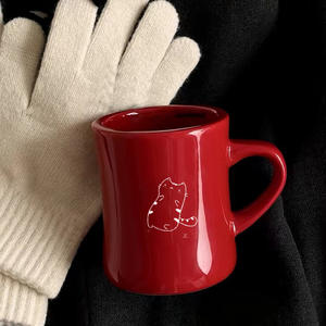 Tasse à café <span class=keywords><strong>vodafone</strong></span> rouge en céramique de Noël personnalisée de 11oz tasse à café rouge <span class=keywords><strong>vodafone</strong></span> rouge tasse personnalisée - Product Image 5