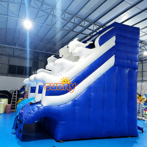 Grand toboggan aquatique gonflable commercial pour piscines creusées, adapté aux adultes - Product Image 3