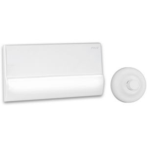 Plaque avec bouton rosette et extension pour lumières de mariage blanches - Product Image 1