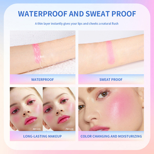 Baume pour les joues <span class=keywords><strong>en</strong></span> gel transparent, <span class=keywords><strong>couleur</strong></span> vegan, blush personnalisé, marque privée, maquillage, crème changeante de <span class=keywords><strong>couleur</strong></span>, blush <span class=keywords><strong>en</strong></span> gelée - Product Image 3