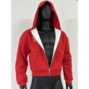 Sudadera con Capucha Térmica Tipo Waffle, Forrada de Felpa, Bordada, para Invierno, con Cierre Completo, Impermeable, Transpirable, Deportiva para Hombre - Product Image 1
