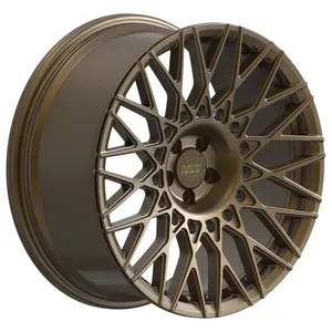 2021高性能拉丝灰色合金轮辋5x112 20 21 22 23 24英寸赛车车轮铝制锻造汽车车轮