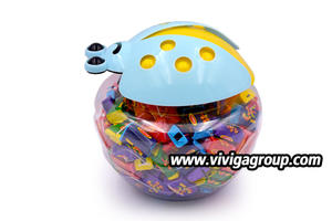 Tarro <span class=keywords><strong>de</strong></span> mariquita personalizado, embalaje halal, sabor a fruta, VC, tatuaje, goma <span class=keywords><strong>de</strong></span> mascar - Product Image 2