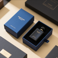 Emballage de parfum personnalisé en gros, boîte magnétique en papier kraft écologique pour cosmétiques, design avec estampage à chaud doré, échantillon gratuit