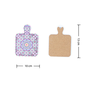 Sous-verres absorbants en forme de puzzle, motif mandala bohème, tapis de <span class=keywords><strong>tasse</strong></span> emboîtables pour <span class=keywords><strong>table</strong></span> à café ou à thé - Product Image 5