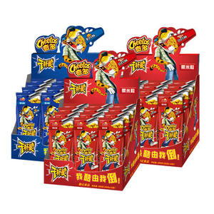 Chips de Maíz Crujientes Cheetos, Sabor a Bistec Japonés, Papas Fritas, Aperitivos Exóticos Americanos de Pavo, Cheetos Picantes 25g - Product Image 1