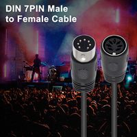 7-Poliges DIN-Verlängerungskabel, Professionelles Premium-Audio 7-Pin-DIN-Verlängerungskabel für Bang & Olufsen, Naim, Quad Ster
