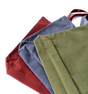 Sac à bandoulière en toile colorée personnalisé pour femmes et hommes, sac de courses réutilisable, sac fourre-tout en tissu uni, coton - Product Image 2