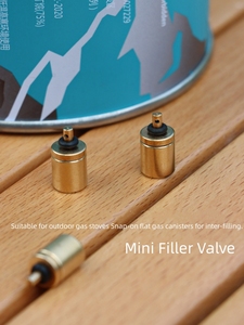 アウトドアキャンプ用ポータブル銅製ガス補充アダプターストーブコネクター、シリンダーガスタンクバーナー、ハイキング用インフレートブタンキャニスター - Product Image 5