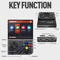 A Purple Miyoo Mini Plus, console de jeu portable rétro de 3.5 pouces, batterie 3000mAh 7 + heures, prise en charge du réseau sans fil