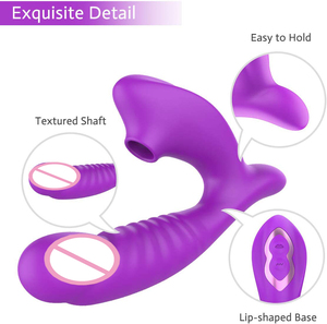 Vrouwen Vibrator Seksspeeltje Dildo 'S Koppel Lesbische Vrouwelijke Masturbatie Apparaat Zuigende Shaker 10 Frequentie Massager Stimulerende Orgasmes - Product Image 4