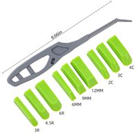 Ensemble d'outils de finition en silicone plastique professionnel pour l'industrie et le bricolage, 10 en 1, kit d'outils spatule JUXIN OEM ODM