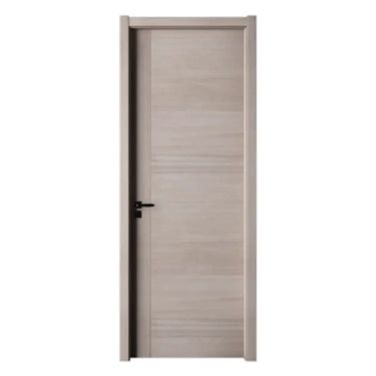 Commercial Building Apartment House Room Interior MDF Door Flush Series Wood Veneer MDF Wooden Door