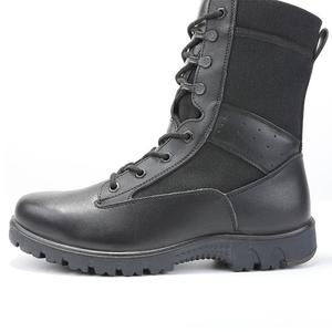 थोक अनुकूलित नए चमड़े के पार देश प्रशिक्षण जूते काले जलरोधी पुरुषों के सामरिक जूते - Product Image 3
