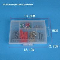 Boîte portable mini en plastique PP, revêtement UV, recyclable, forme carrée, pour épingles à cheveux, élastiques, pinces de maquillage, rangement de bijoux