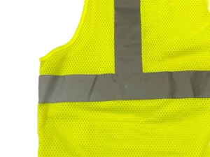 Chaleco de Seguridad de Alta Visibilidad Personalizado, Ropa de Trabajo de Construcción, Chaleco Reflectante de Diseño Simple con Logotipo - Product Image 4