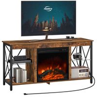 Table console multimédia électrique avec foyer intégré, meuble TV avec foyer, unité multimédia avec foyer, support TV