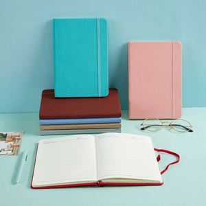 Wholesale Custom A5 <b>Notebook</b> Solid Color Leather Cover with Portable Feature Design Custom Logo for Office Use - Product Image 5