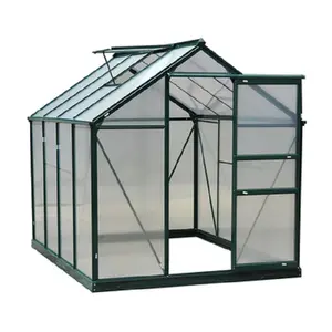 铝框6毫米聚碳酸酯2.57X2.6M花园温室出售