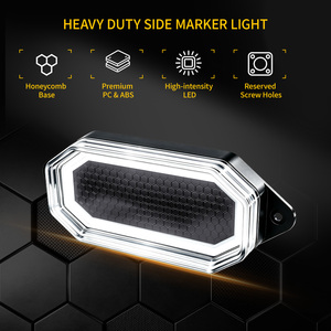 Luz LED de Señalización Lateral Dinámica con Intermitentes Ámbar y Blanco para Camiones Volvo <span class=keywords><strong>Scania</strong></span> de Trabajo Pesado - Product Image 2