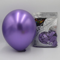 Vente flash - Ballons en latex chromés de 12 pouces de couleur rouge rose pour la décoration de la salle de fête