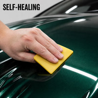 Film de protection de peinture (PPF) en TPU vert émeraude profond brillant 1,52*15m 7,5 mil, effet mousse de pin de la jungle, pour voiture