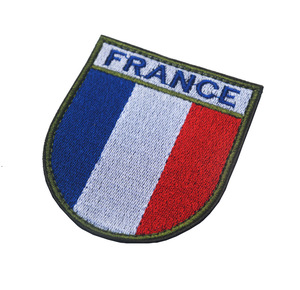 Venta al por mayor de Francia, parches bordados, gorra de ropa, bolsas, parches de Bandera de País - Product Image 6